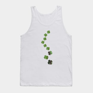 Lucky Four Leaf Clover - St Patricks Day Art Tank Top